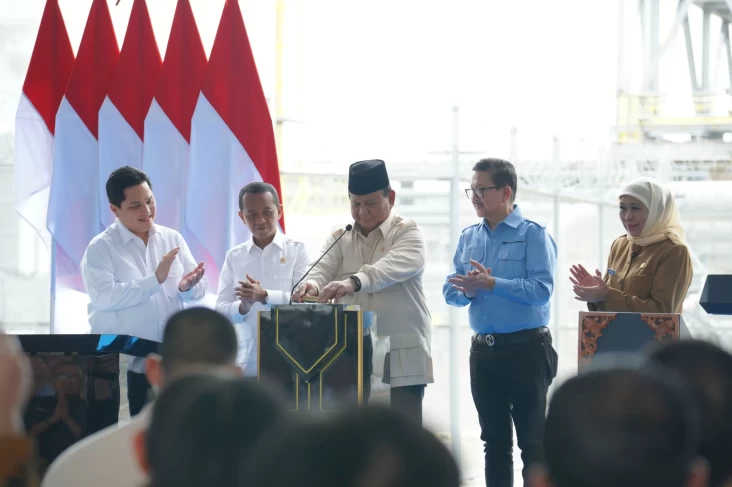 Resmikan Pabrik Emas Freeport di Gresik, Prabowo: Kita Tidak Ingin belaka Jual Bahan Baku