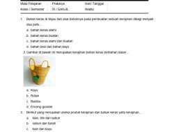 50 Soal PAS Prakarya Kelas 10 SMA Semester 1 2025 + Jawaban