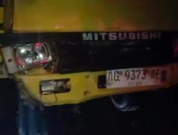 Kronologi truk mi oleng hancurkan mobil dan dua rumah di Jalintim OKI